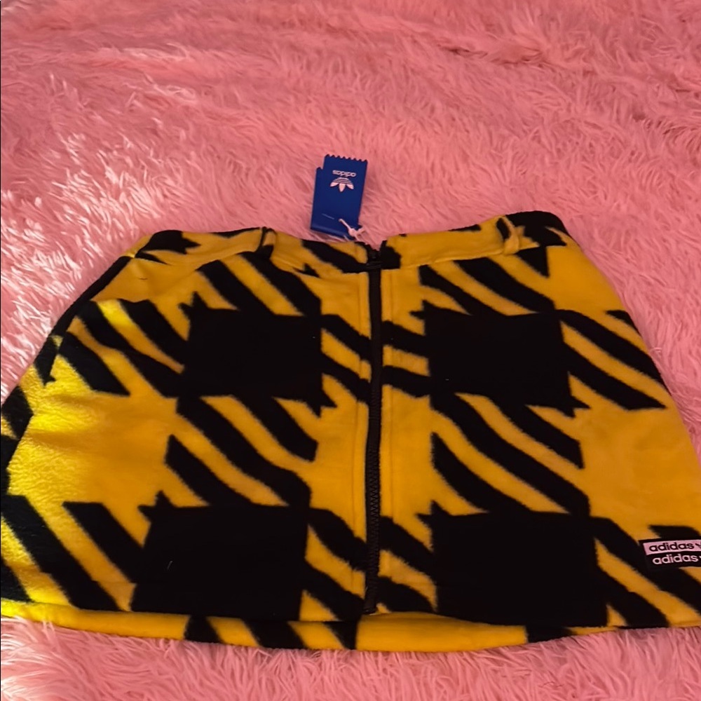 Adidas Yellow and Black Skirt